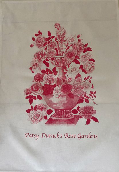 Pink tea towel